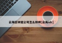 云海区块链公司怎么样啊[云海idc]